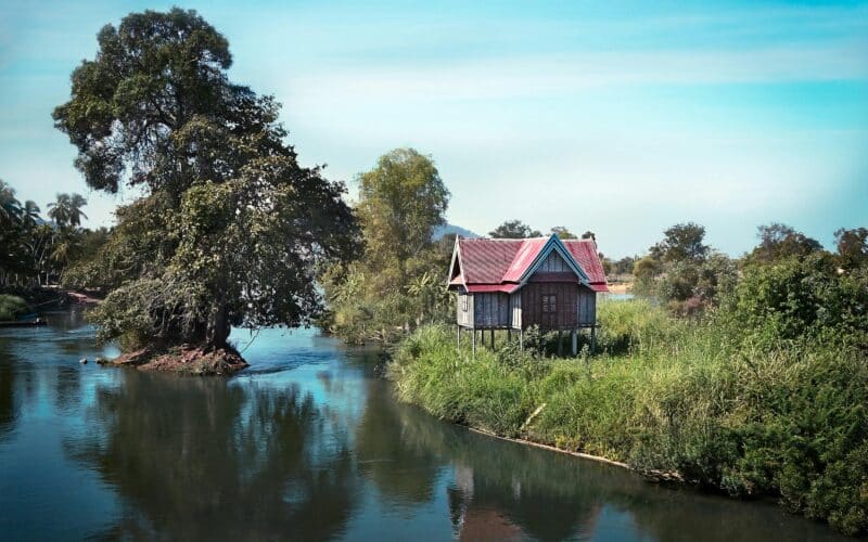 A house in Laos.