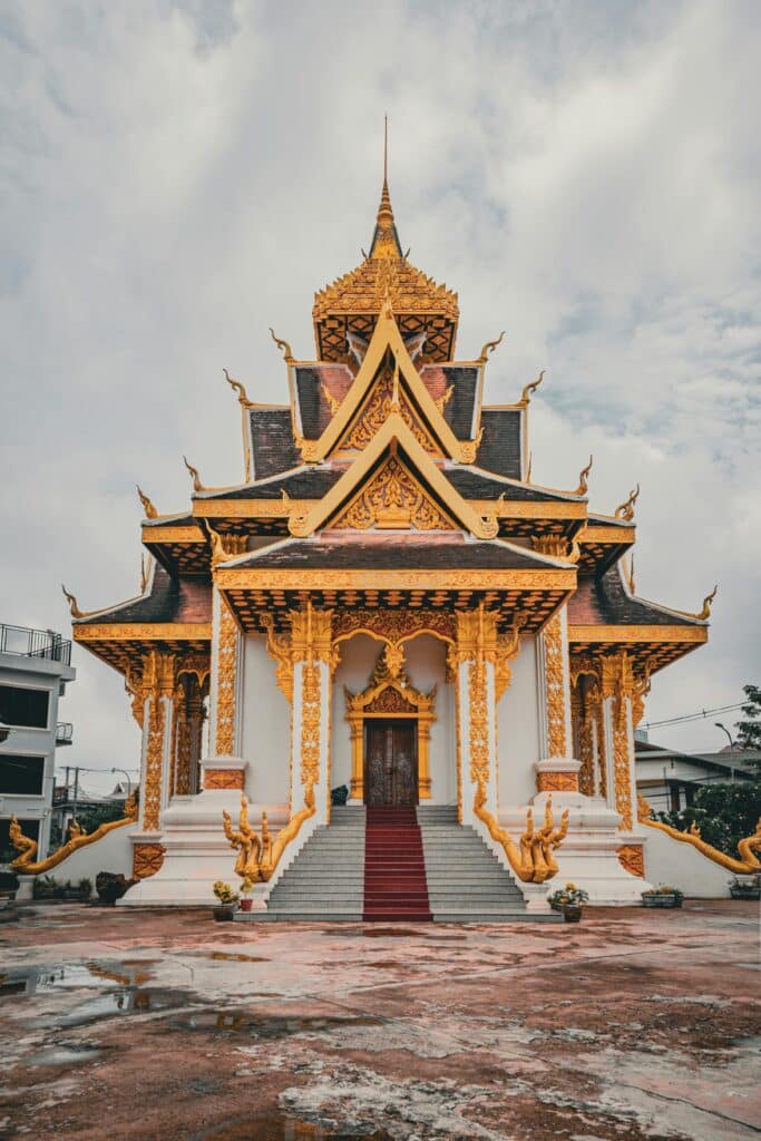 A Buddhist temple in Laos.