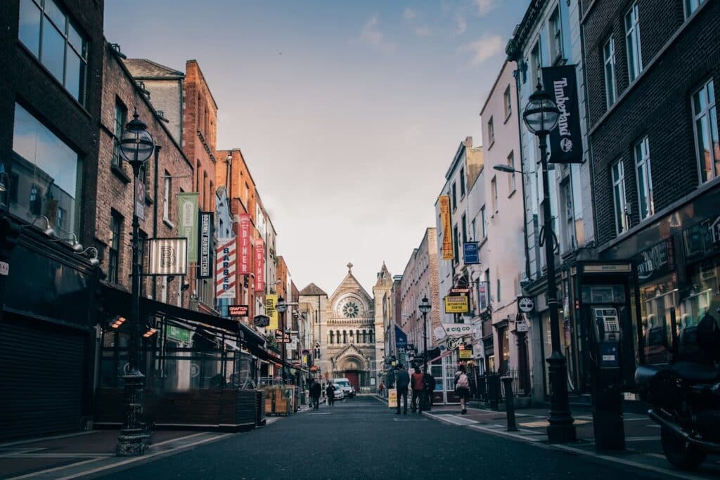 The Famous Anne Street in Dublin